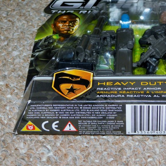Hasbro G.I. Joe: Rise of Cobra 3 3/4" Reactive Impact Armor Heavy Duty MOC New - Picture 7 of 10